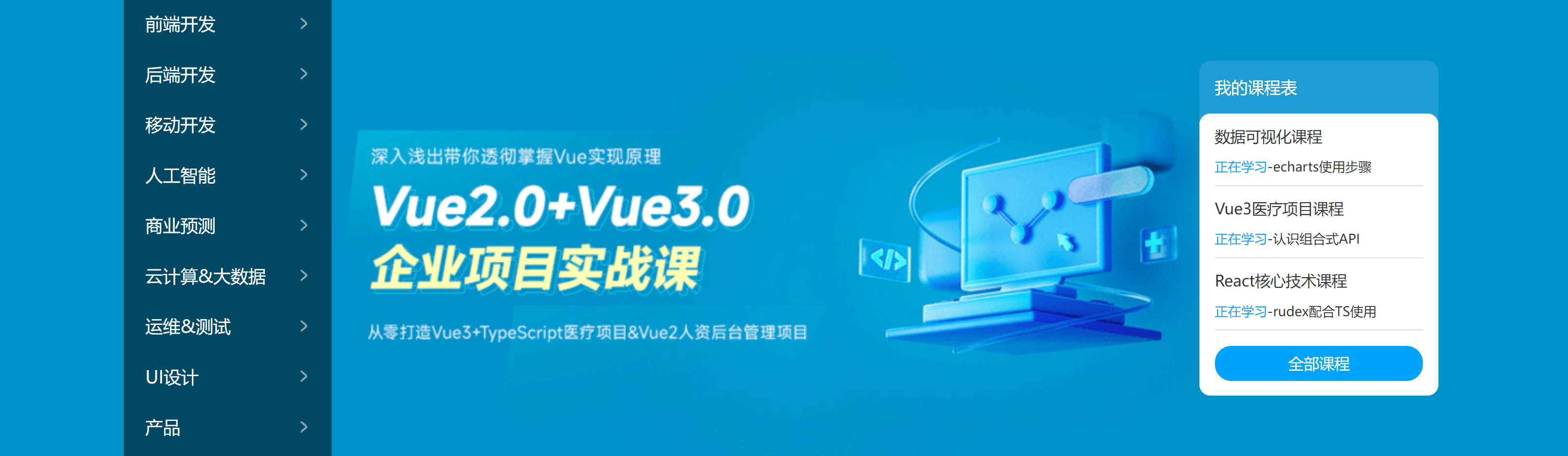 banner区域布局效果图