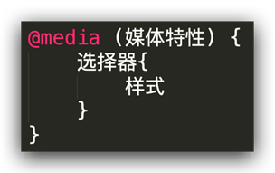 媒体查询基本写法