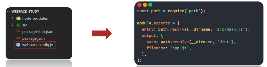 Webpack 修改入口和出口图解